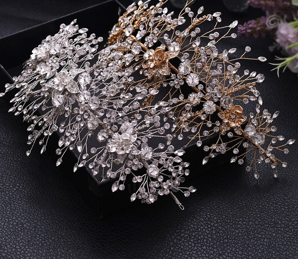 Bandas de brillantes para novias. Gran diversidad de modelos