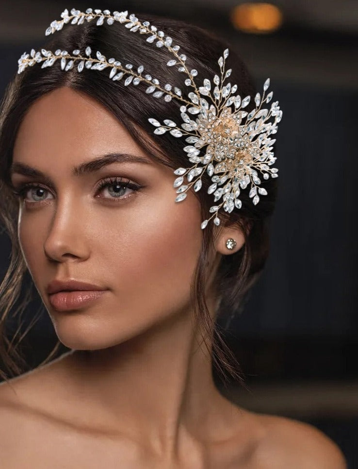 Bandas de brillantes para novias. Gran diversidad de modelos