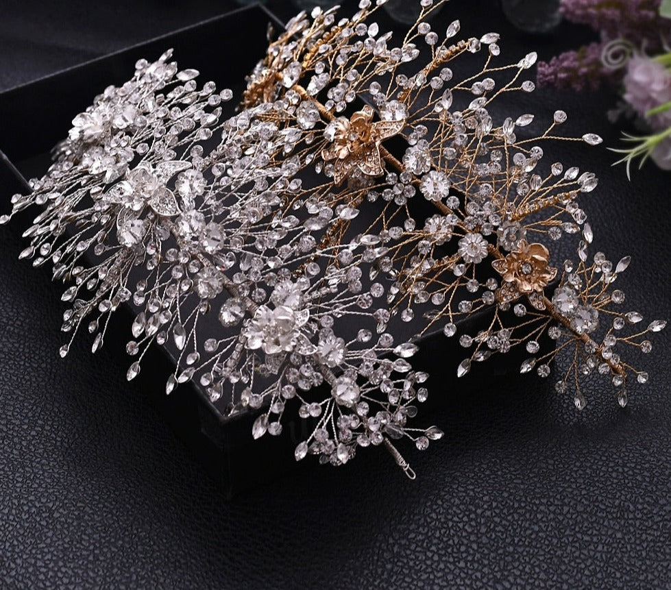 Bandas de brillantes para novias. Gran diversidad de modelos