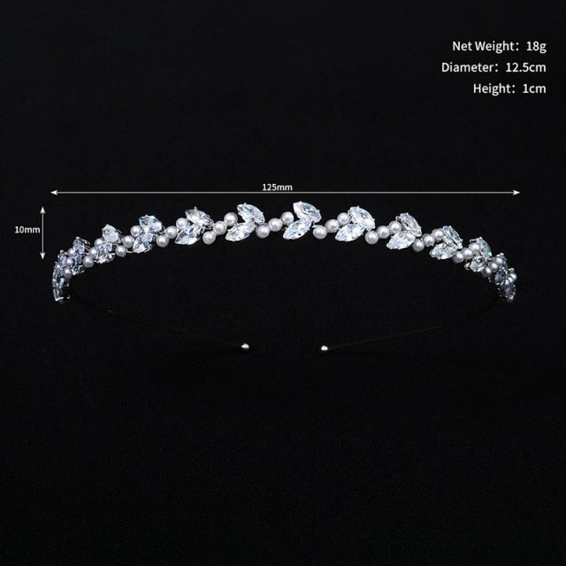 Diademas de varios estilos en zirconias