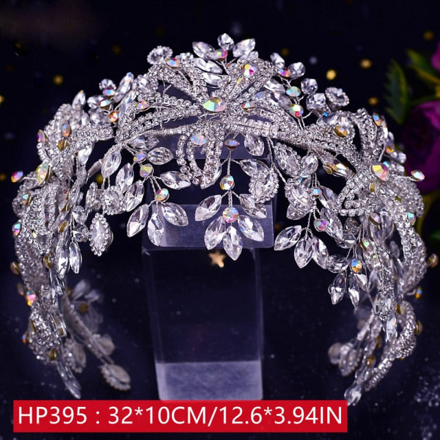 Gran variedad de Tiaras de cristales para novia