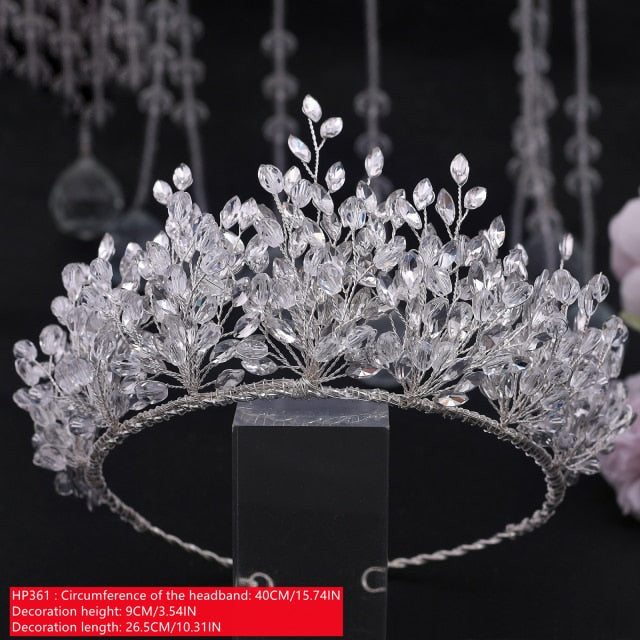 Tiaras de cristales para novia